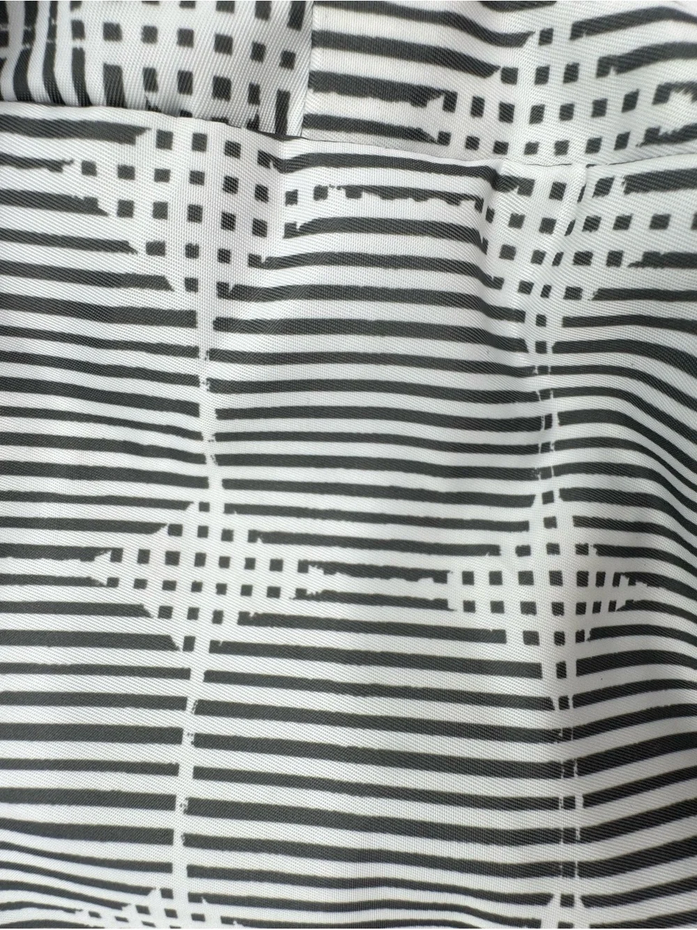 Sonia kashuk Black and White Geometric Striped makeup bag